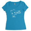 i am groot' guardians of the galaxy movie funny baby groot Women's Triblend Scoop T-shirt