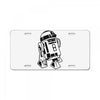 r2 d2 retro star wars sci fi lucas License Plate