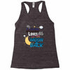 mom moon&amp;back Racerback Tank