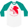 neon genesis evangelion anime nerv logo 3/4 Sleeve Shirt