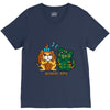 scaredy cats V-Neck Tee
