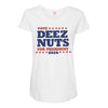 vote deez nuts Maternity Scoop Neck T-shirt