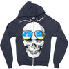 skull holiday Zipper Hoodie