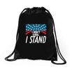 I Don't Kneel Drawstring Bags