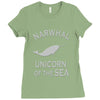 narwhals Ladies Fitted T-Shirt