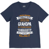 Super Cool Grandpa Of A Freaking Awesome Granddaughter V-Neck Tee