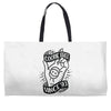 cootie shot (black) Weekender Totes