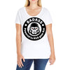 badass bad angry primate 2 Ladies Curvy T-Shirt