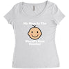 My Mom Is The World's Best Teacher Women's Triblend Scoop T-shirt