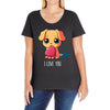 puppy love Ladies Curvy T-Shirt