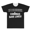 commas save lives t shirt All Over Men's T-shirt