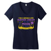 I Love Someone with Bladder Cancer to The Moon &amp; Back to Infinity Women's V-Neck T-Shirt