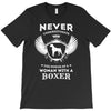 woman with a boxer T-Shirt