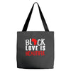 black love is beautiful Tote Bags