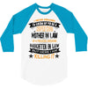 Super Cool Mother In Law Of A Freaking Awesome Daughter 3/4 Sleeve Shirt