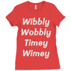 wibbly w0bbly Ladies Fitted T-Shirt