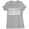 Animals Are Not Ingredients Ladies Fitted T-Shirt