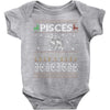 pisces christmas ugly sweater Baby Onesie