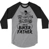 You Cant Scare Me I am Biker Father 3/4 Sleeve Shirt