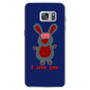 i love you bunny hare rabbit cupid couple kiss fun Samsung Galaxy S7