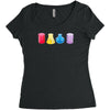 chemistry shot glasses Women's Triblend Scoop T-shirt
