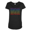 earth is not flat Maternity Scoop Neck T-shirt