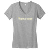 virginity is curable tee Women's V-Neck T-Shirt