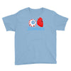 i heart zombies scary eye bloody heart halloween Youth Tee
