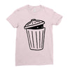 garbage ghost Ladies Fitted T-Shirt