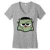 monster owls   frankenstein Women's V-Neck T-Shirt