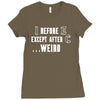 i before e except after c Ladies Fitted T-Shirt