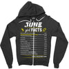 June Girl Facts Cancer Zipper Hoodie