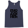 photographer camera photography modern text photos scrapbook geek t sh Tank Top