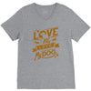 me love my dog V-Neck Tee