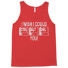 i wish i could ctrl alt del you Tank Top
