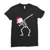 skeleton dabbing christmas Ladies Fitted T-Shirt