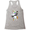 unicorn and human best friends Racerback Tank