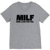 herren lustiges V-Neck Tee