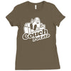 couch potato Ladies Fitted T-Shirt