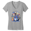 creatures spirits and friends Women's V-Neck T-Shirt