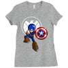 mega capt Ladies Fitted T-Shirt