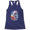 octopus vs shark Racerback Tank