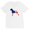 patriotic boxer V-Neck Tee
