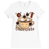 hot chocolate time! Ladies Fitted T-Shirt