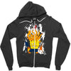 paint it, green Zipper Hoodie