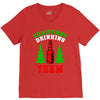 christmas drinking team V-Neck Tee