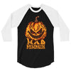 mad halloween pumpkin 3/4 Sleeve Shirt