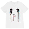 watercolor eyes V-Neck Tee