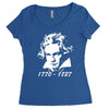 beethoven tribute Women's Triblend Scoop T-shirt