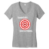 target shooting Women's V-Neck T-Shirt